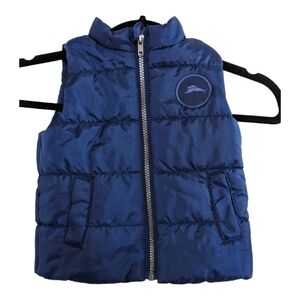 Tommy Bahama Navy Full Zip Puffer Vest Size 18M EUC